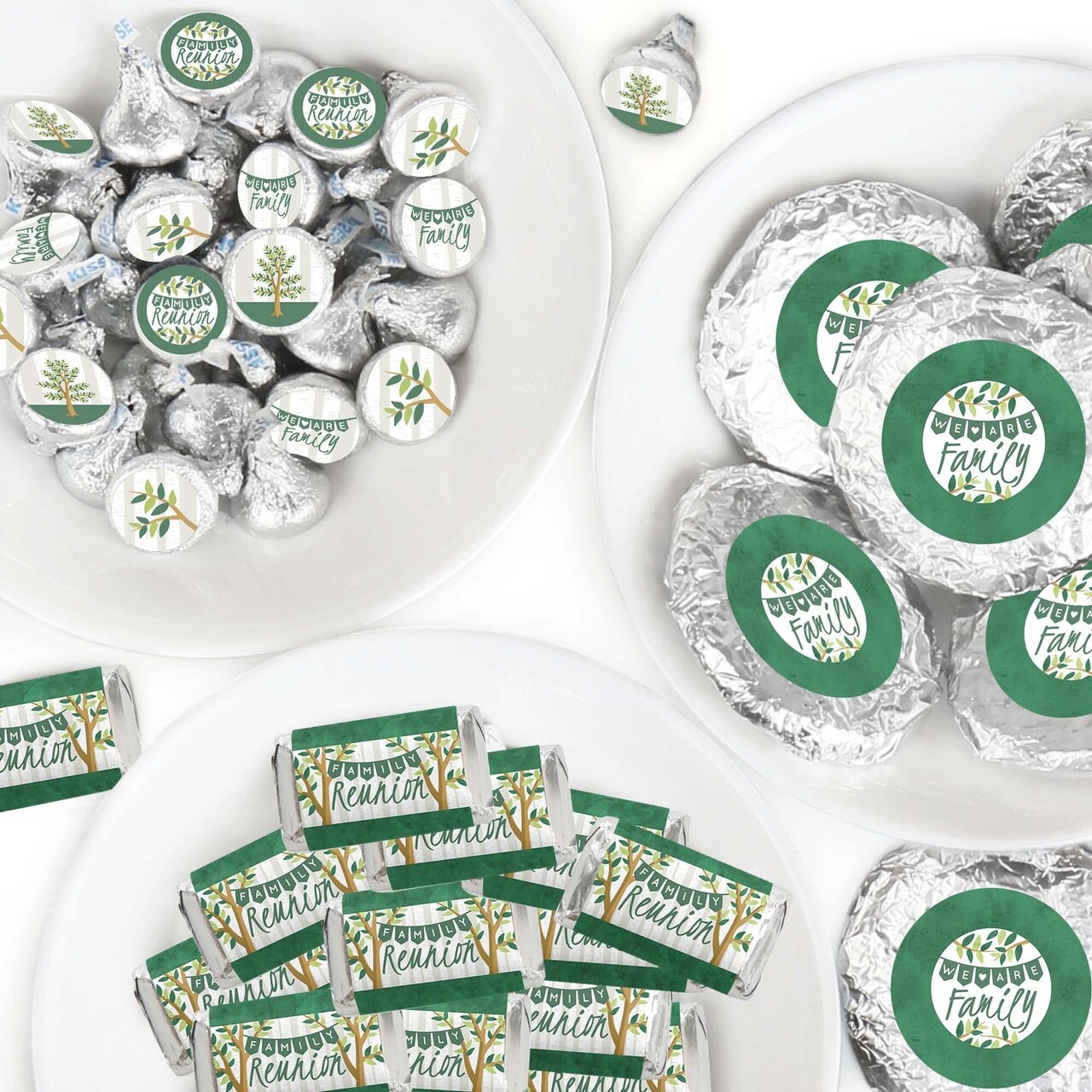 Big Dot of Happiness Family Tree Reunion - Family Gathering Party Candy Favor Sticker Kit - 304 Pieces